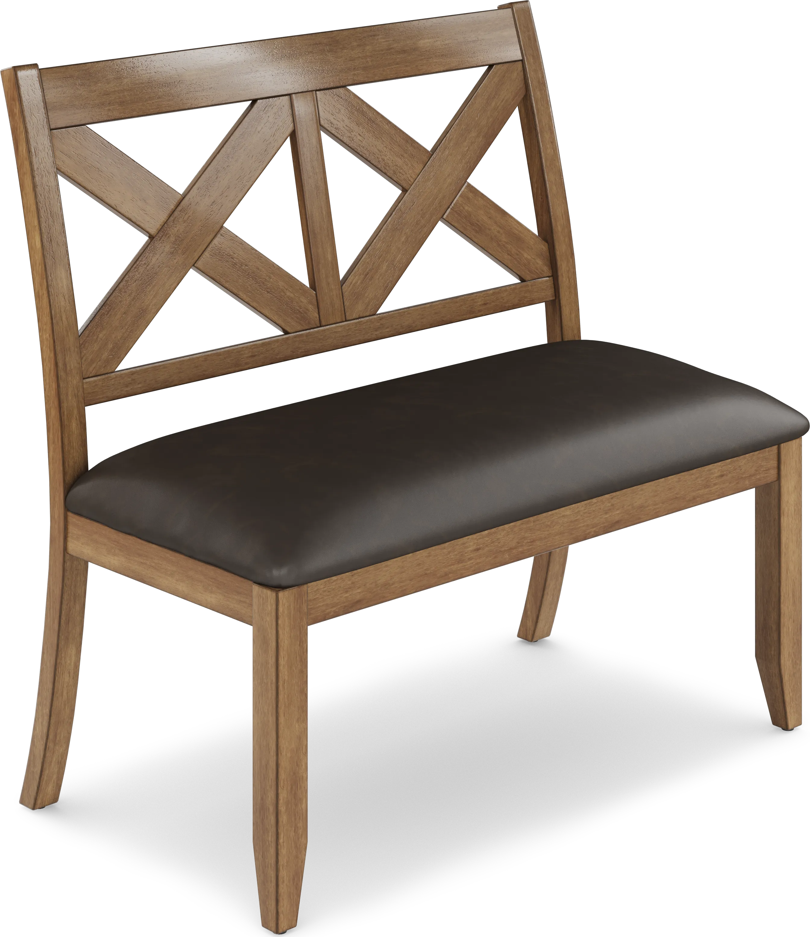 Acorn Cottage Brown Bench - Thumbnail - Image 1