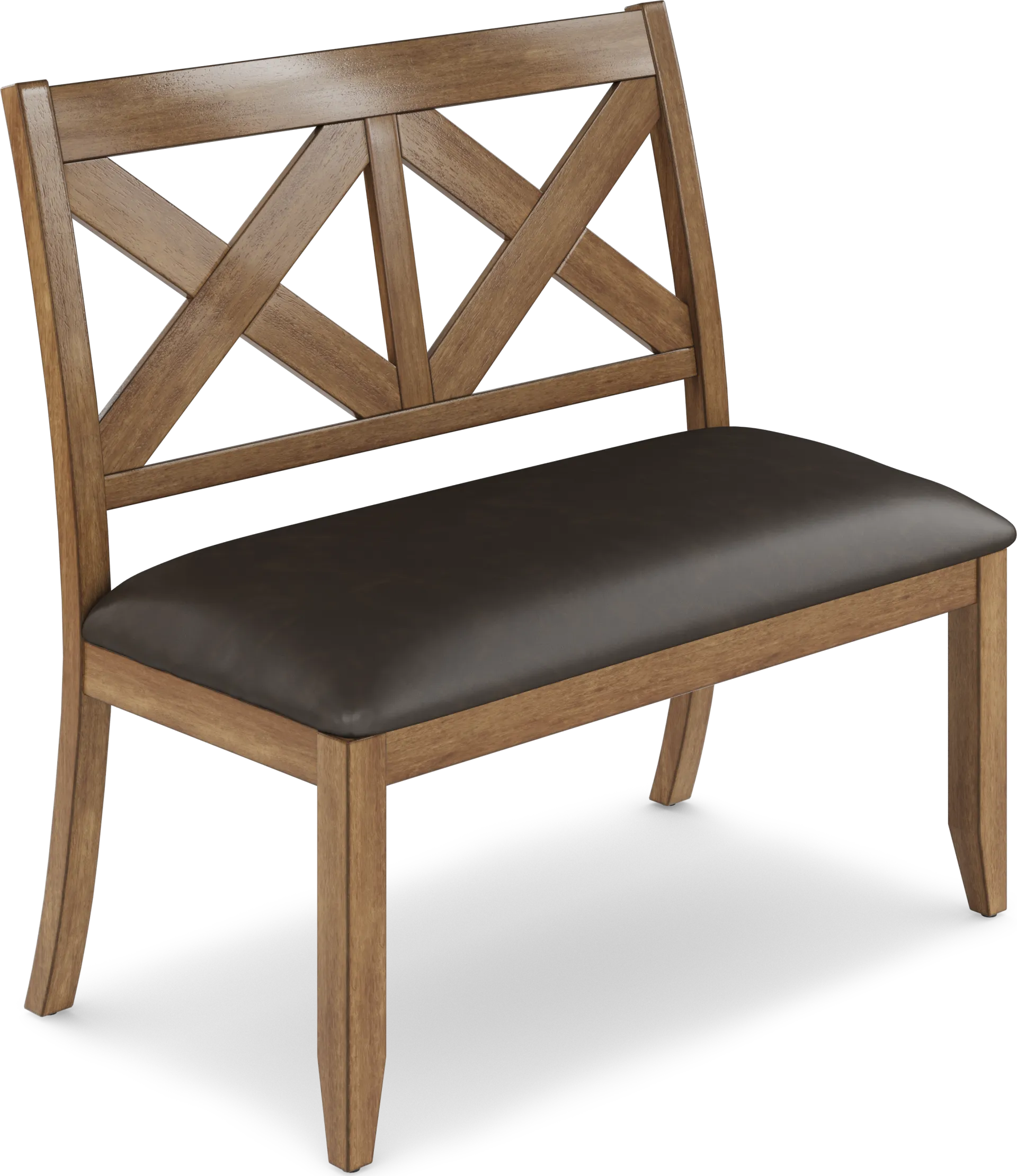 Acorn Cottage Brown Bench - Image 1