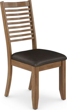 Acorn Cottage Brown Ladder Back Side Chair