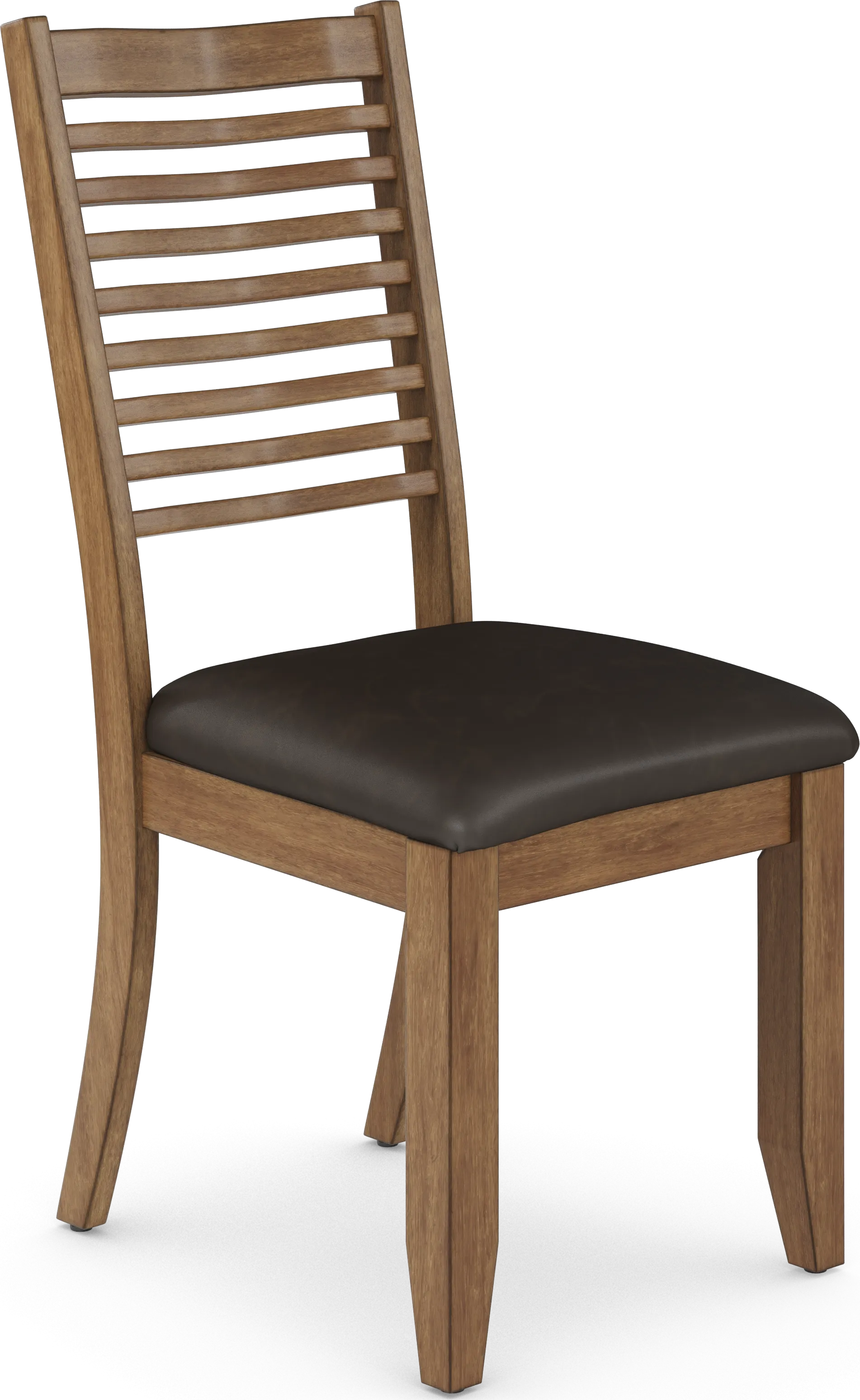 Acorn Cottage Brown Ladder Back Side Chair - Image 1