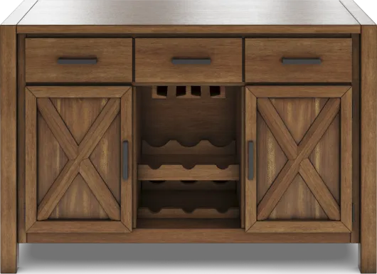 Acorn Cottage Brown Server