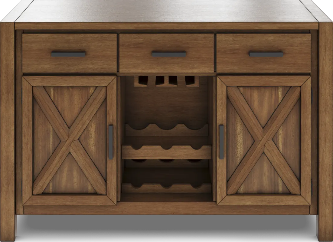 Acorn Cottage Brown Server