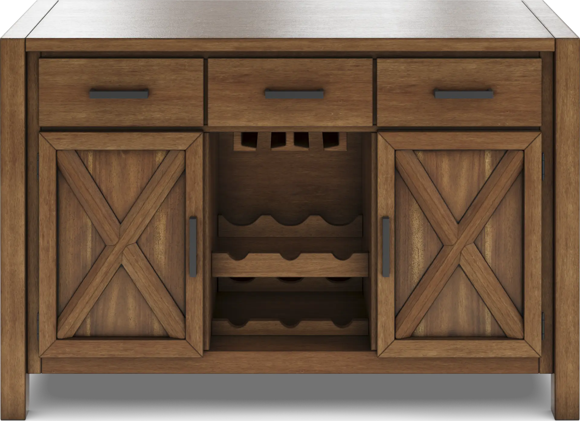 Acorn Cottage Brown Server