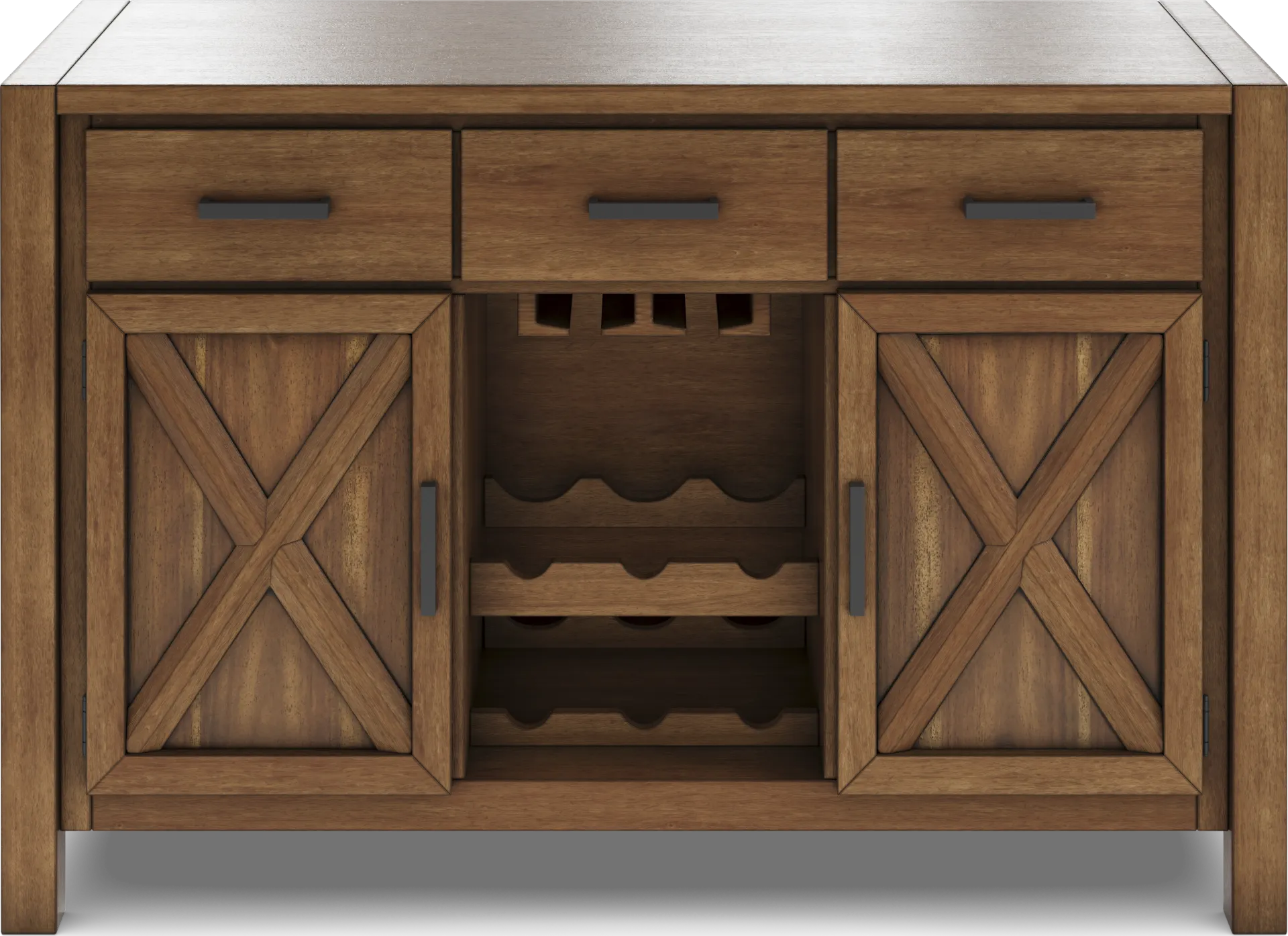 Acorn Cottage Brown Server - Image 1