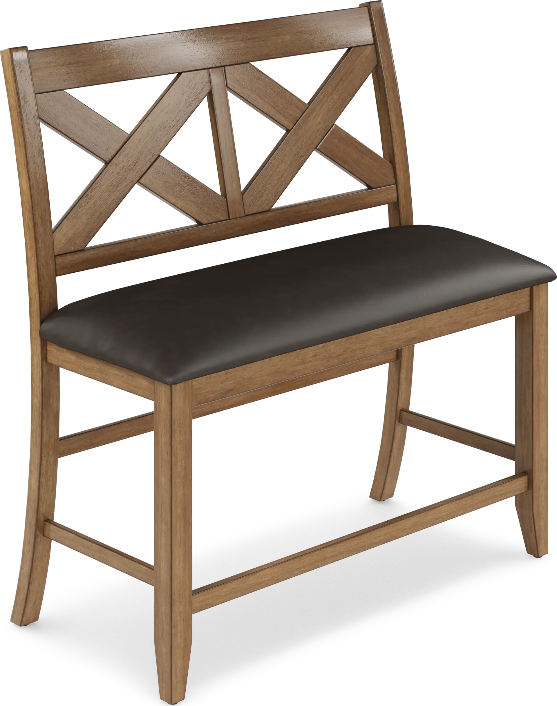 Acorn Cottage Brown Counter Height Bench