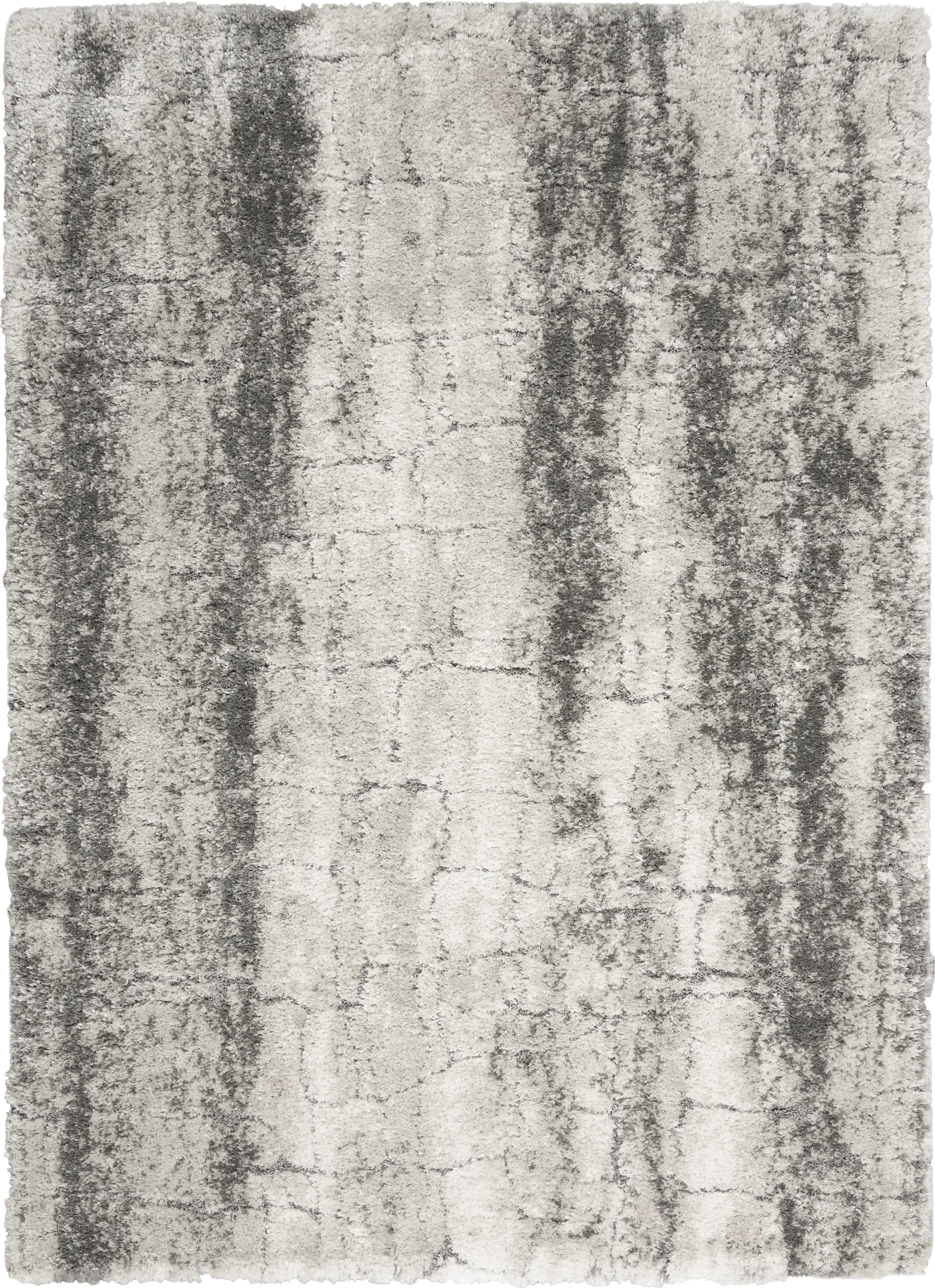 Shogzi Ivory/Charcoal 5'3 x 7'3 Rug - Image 1