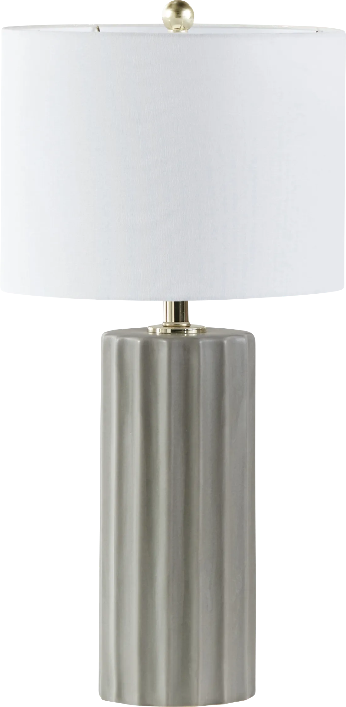 Jeen Circle Gray Lamp - Image 1