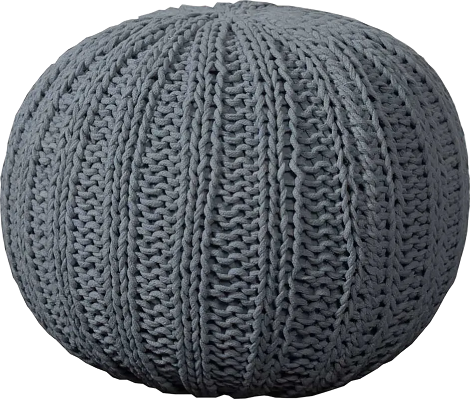 Ayidu Gray Pouf
