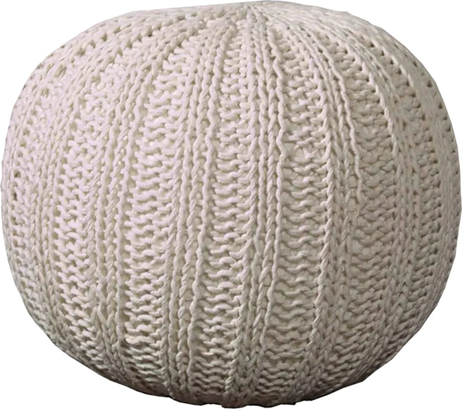Ayidu Ivory Pouf