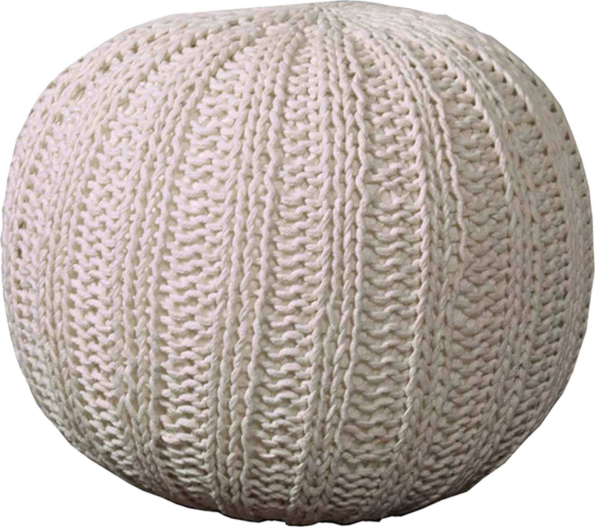 Ayidu Ivory Pouf - Image 1