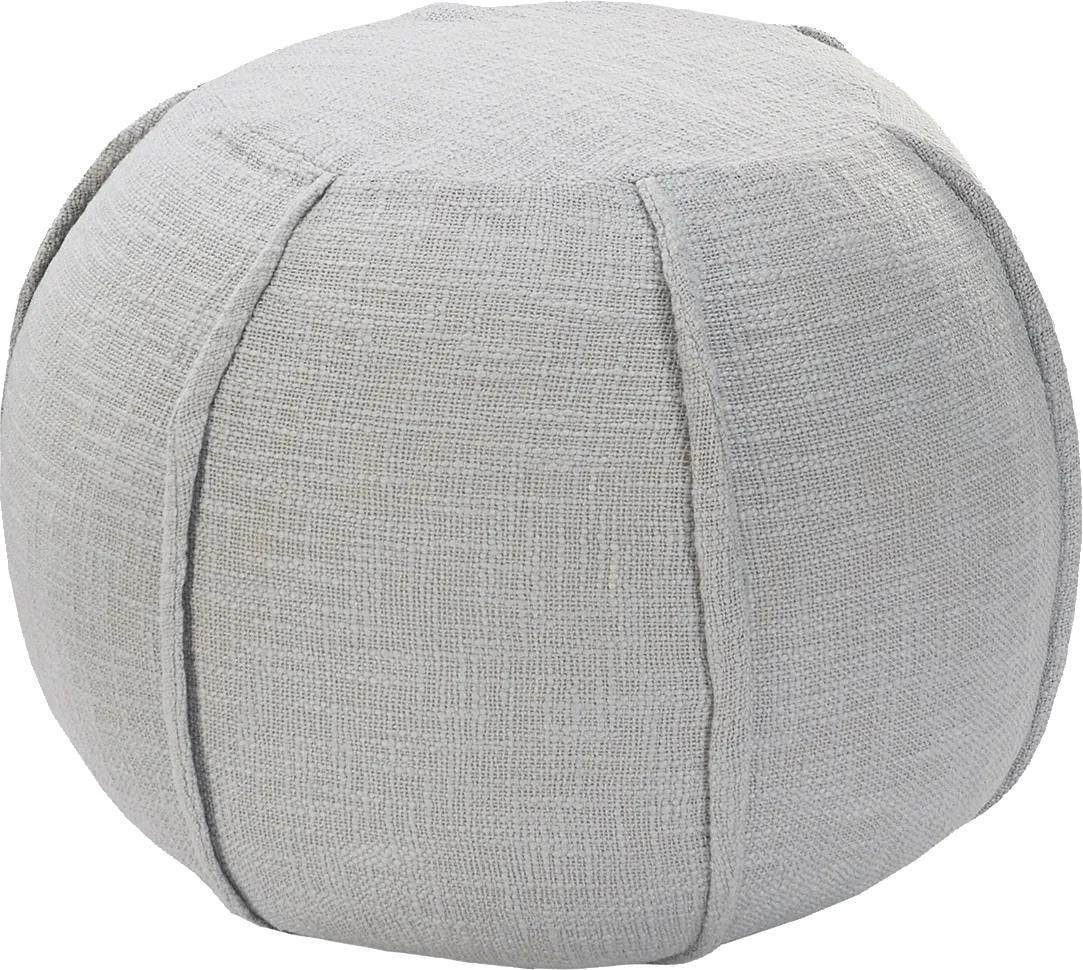 Kamusi Gray Pouf - Thumbnail - Image 1