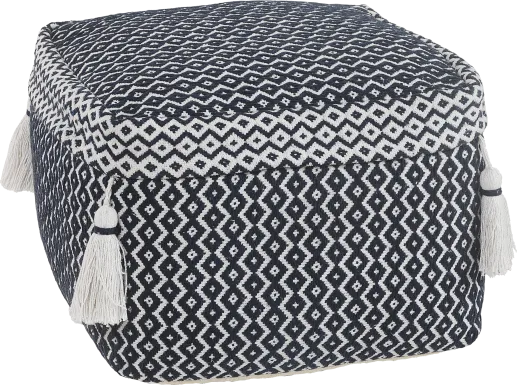 Esrinna Navy/Ivory Pouf