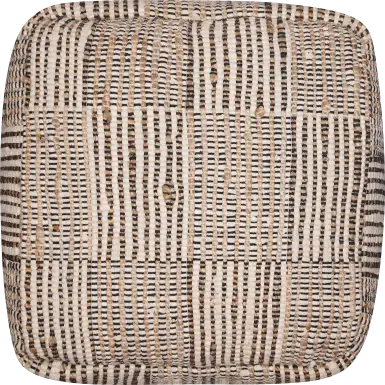 Sarette Natural/Cream Pouf