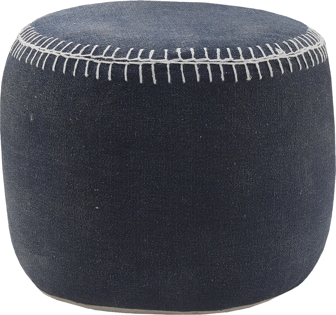 Jozette Navy Pouf