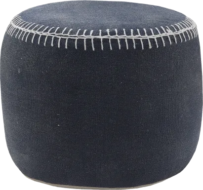 Jozette Navy Pouf