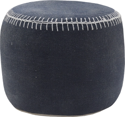 Jozette Navy Pouf