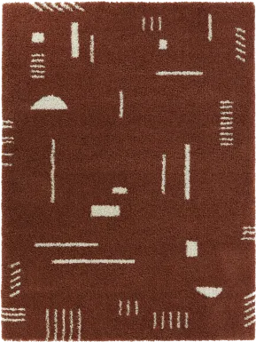 Kids Pailoap Rust/White 6'7 x 9' Rug