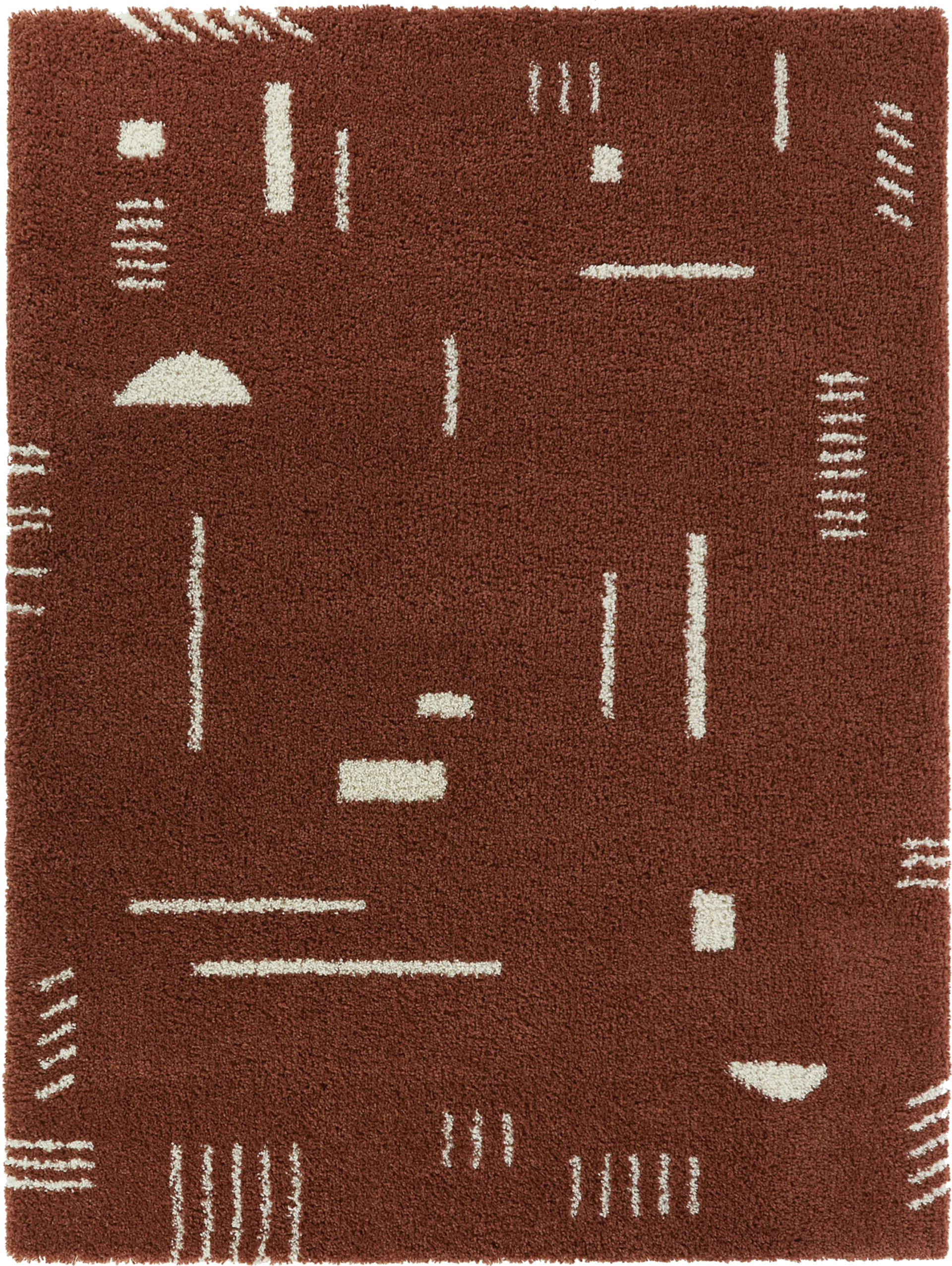 Kids Pailoap Rust/White 6'7 x 9' Rug - Image 1