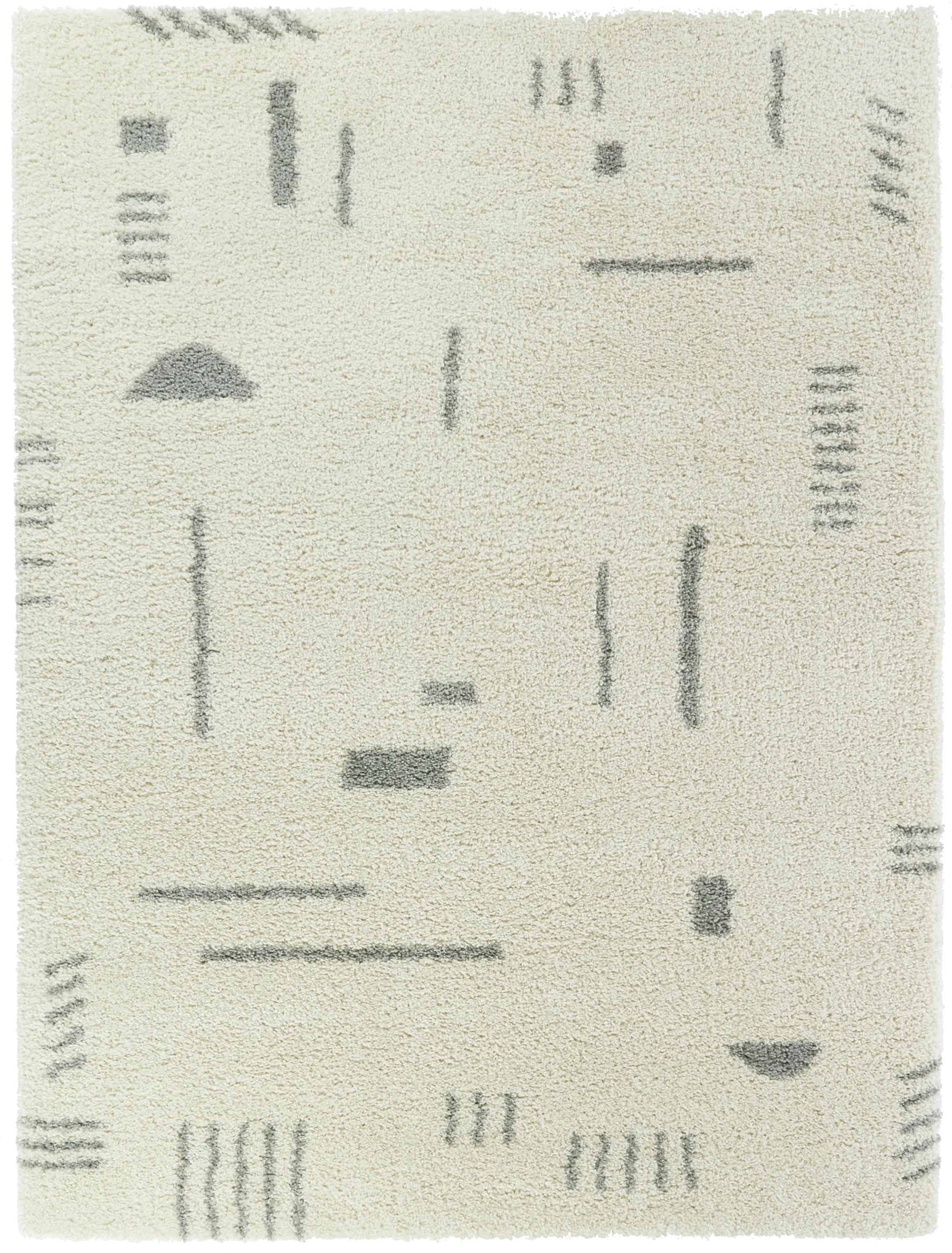 Kids Pailoap White/Gray 5'3 x 7' Rug - Thumbnail - Image 1