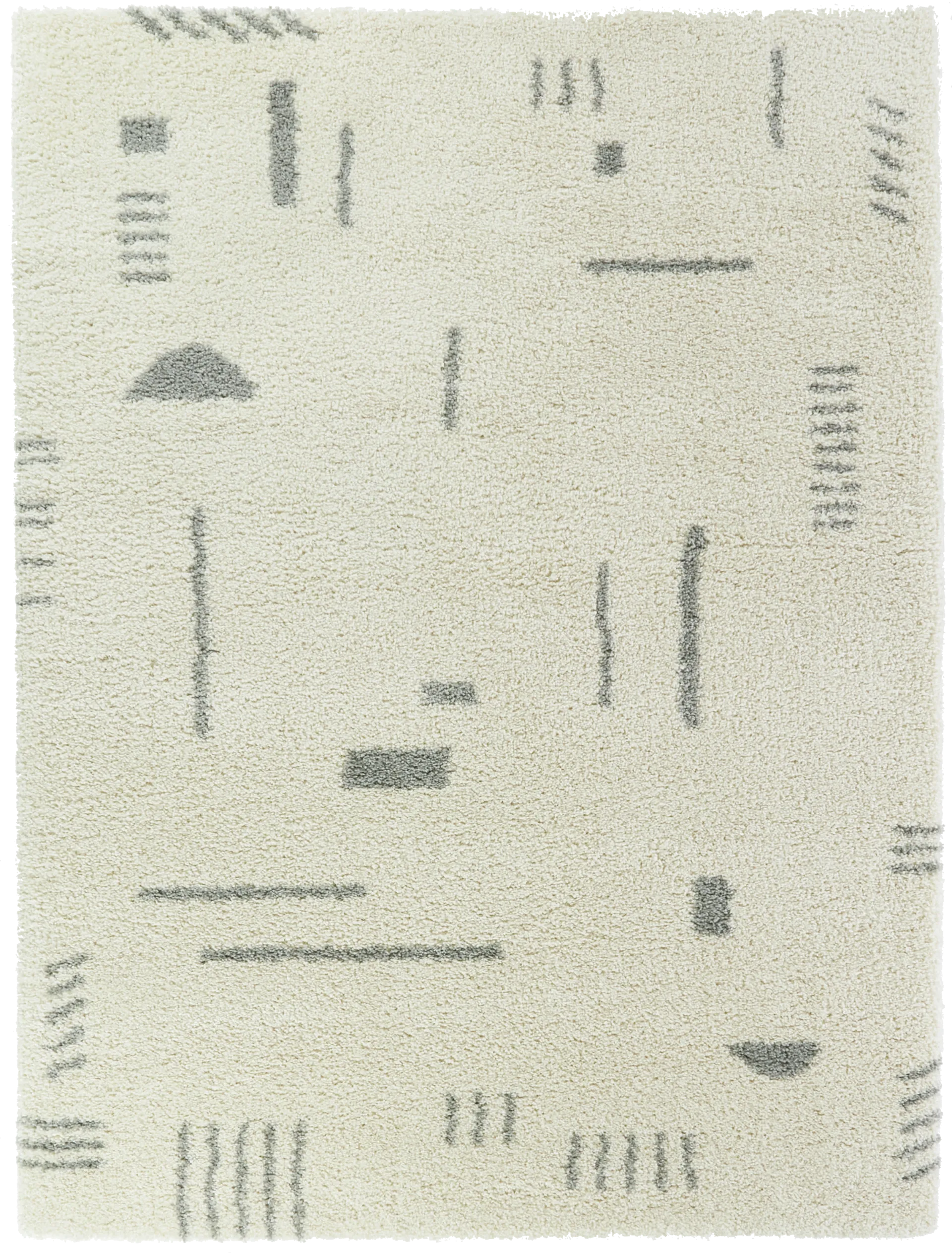 Kids Pailoap White/Gray 6'7 x 9' Rug - Image 1