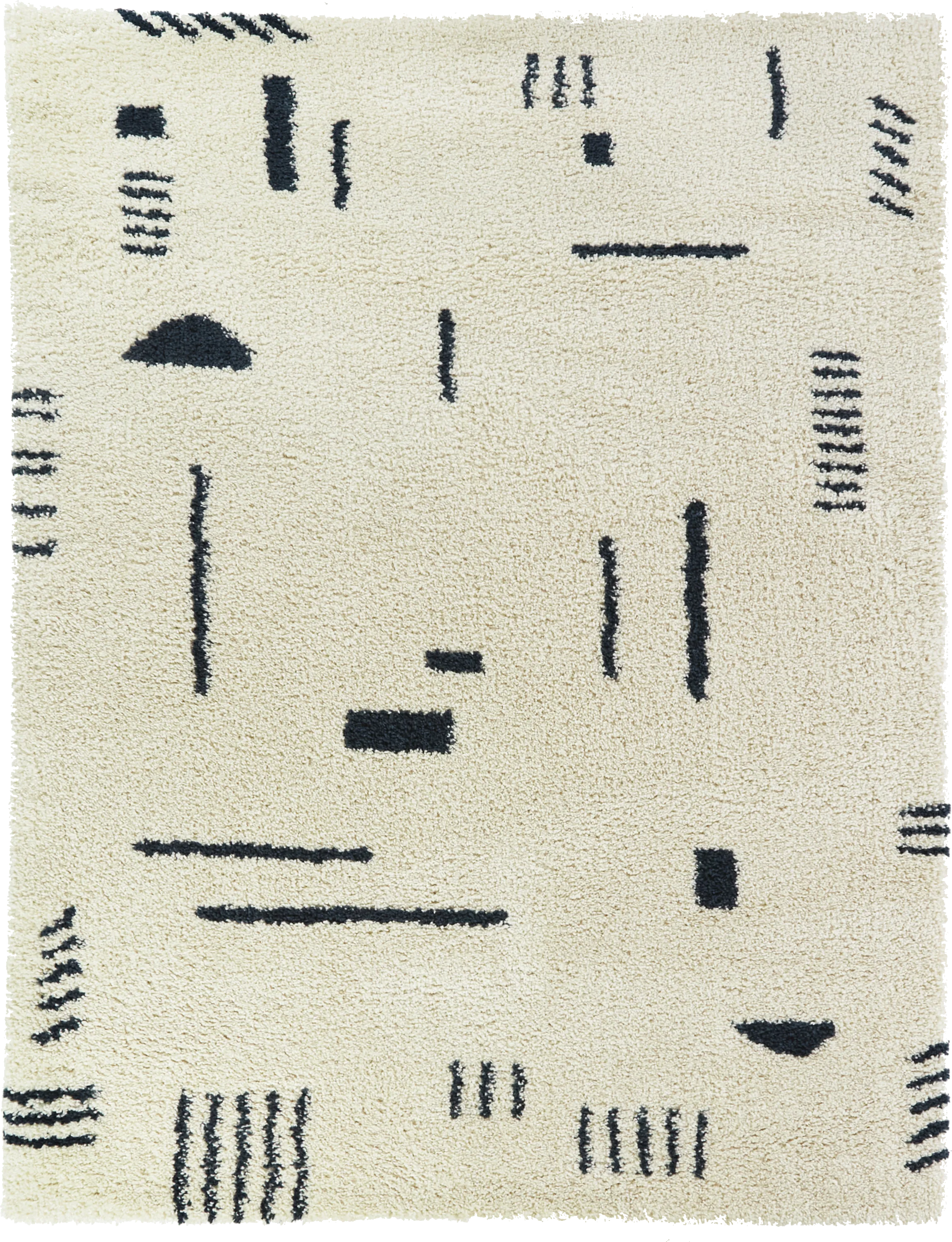 Kids Pailoap White/Blue 6'7 x 9' Rug - Thumbnail - Image 1
