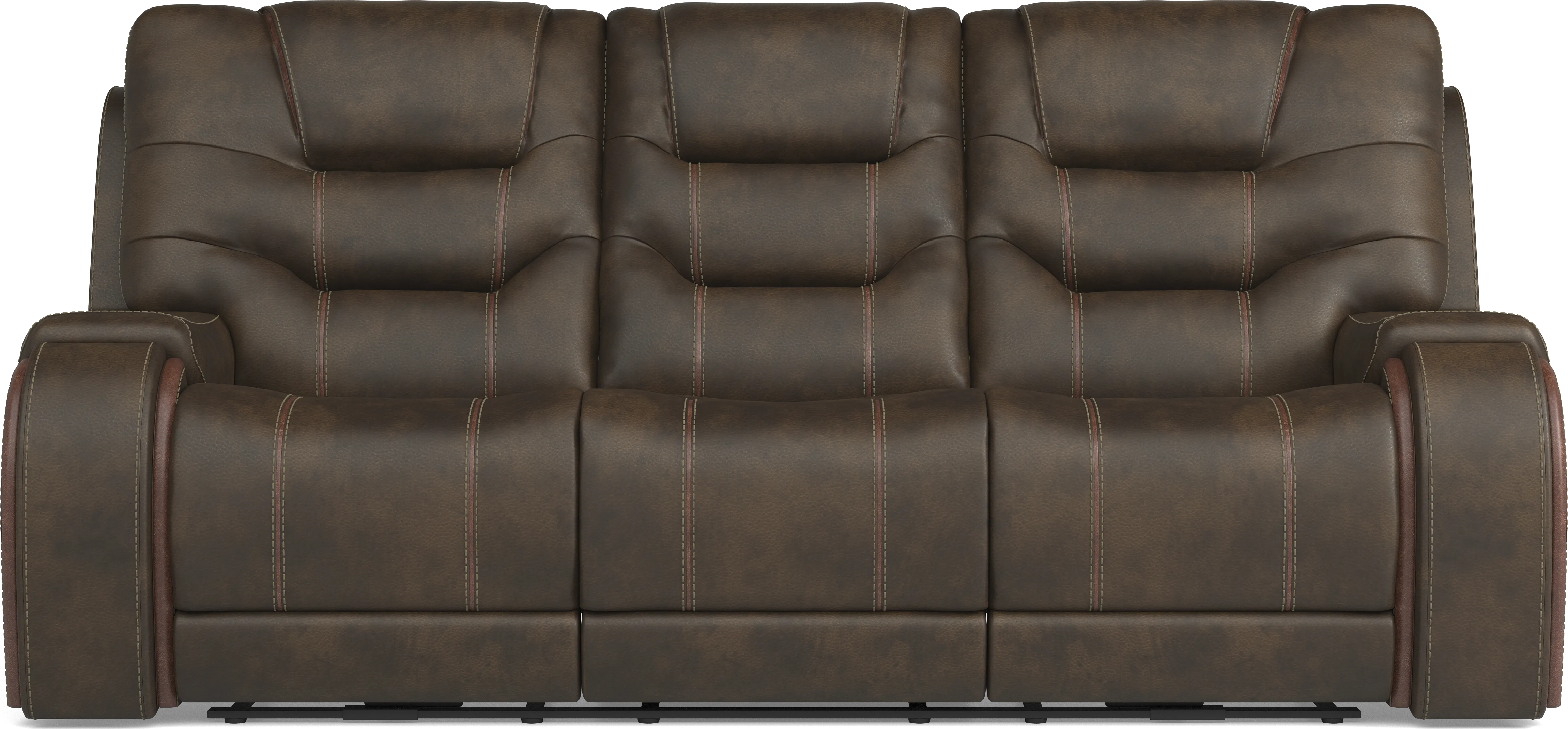 Laredo Springs Brown 7 Pc Living Room with Reclining Sofa - Thumbnail - Image 2