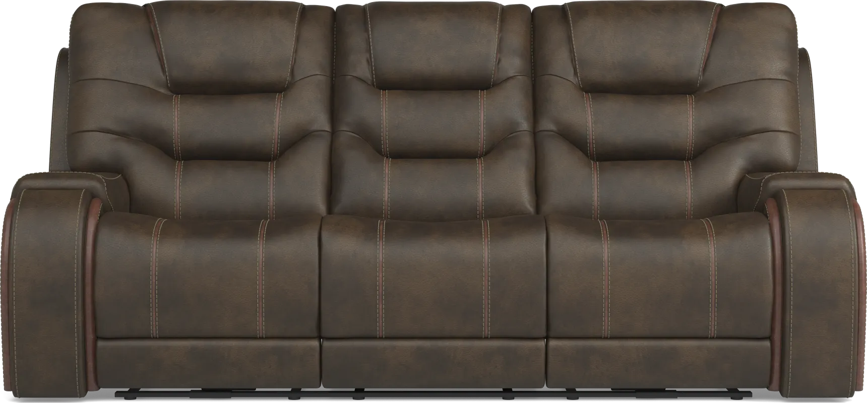 Laredo Springs Brown Reclining Sofa