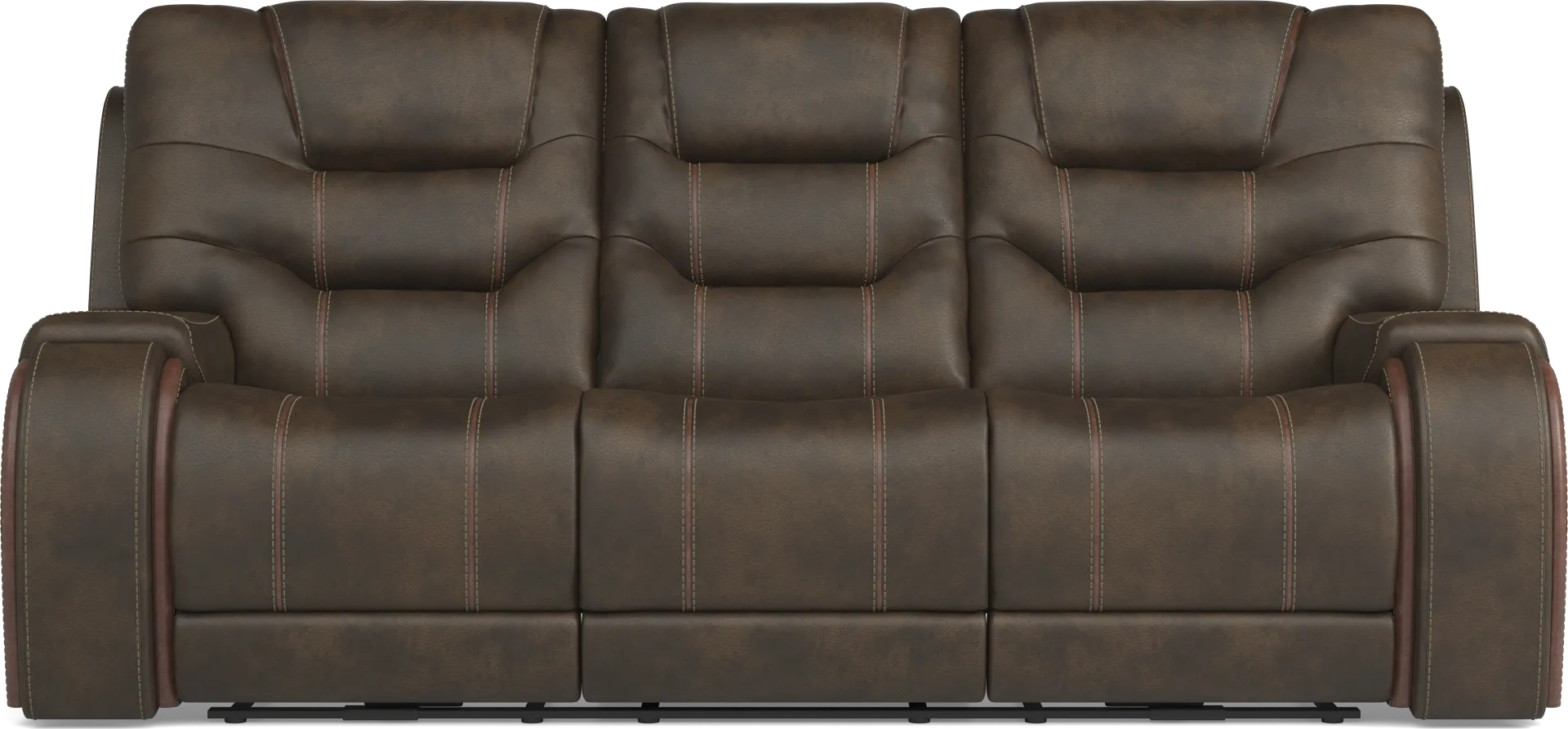 Laredo Springs Brown Reclining Sofa - Image 2