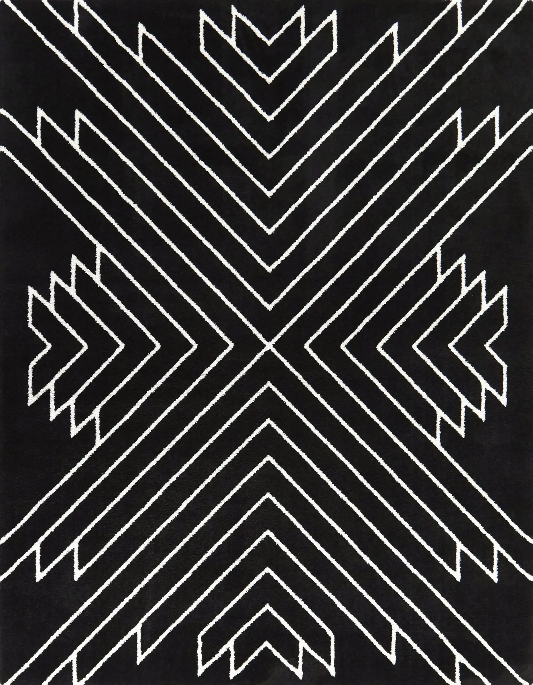 Wrilas Black/White 7'10 x 10' Rug