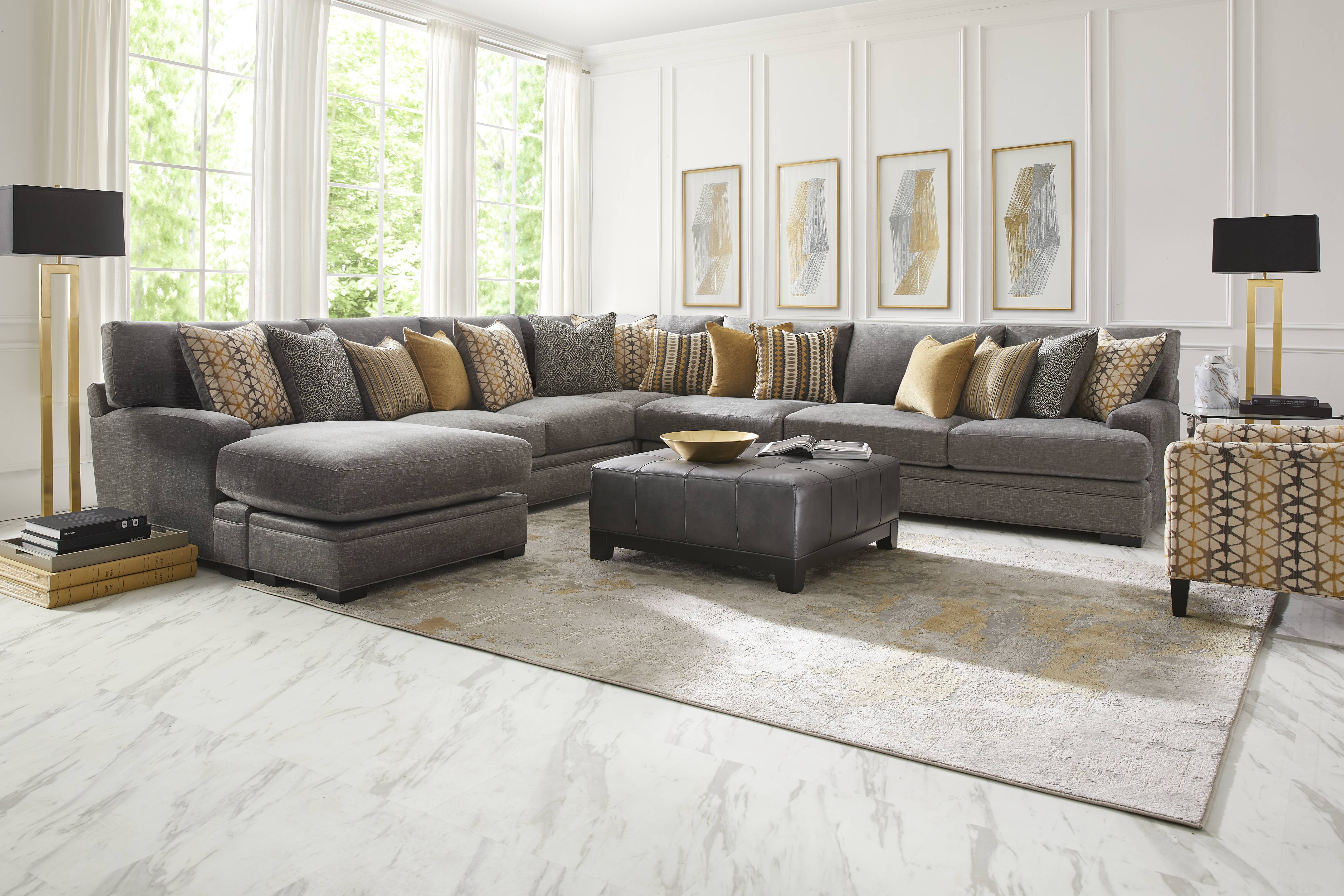 Palm Springs Silver 4 Pc Sectional - Thumbnail - Image 2
