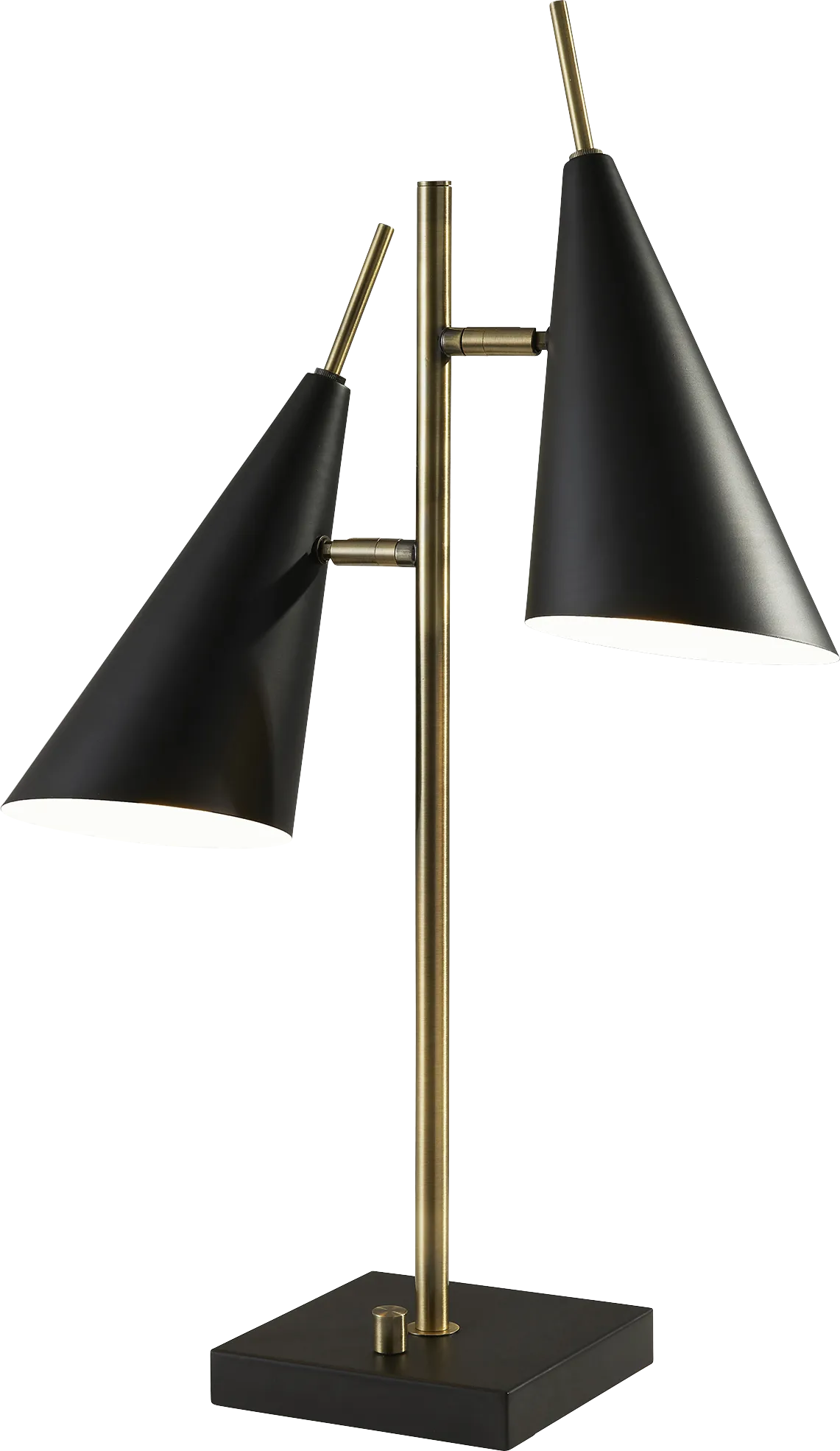 Elm Way Brass 2 Arm Table Lamp - Image 1