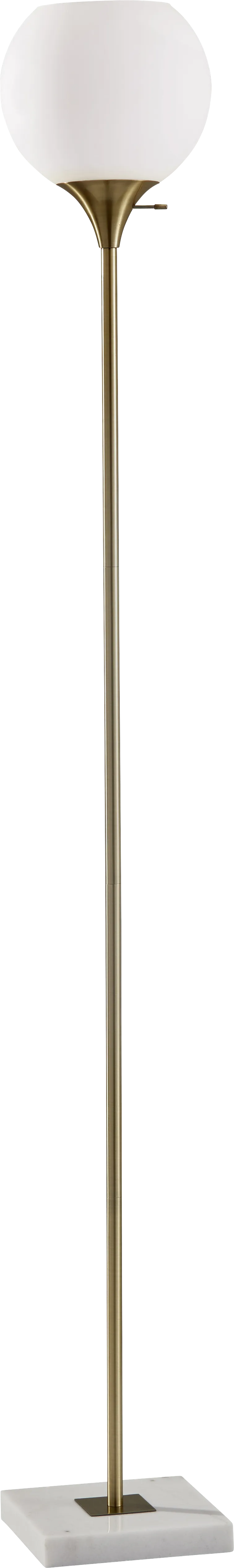 Abby Park Brass Torchiere - Image 1