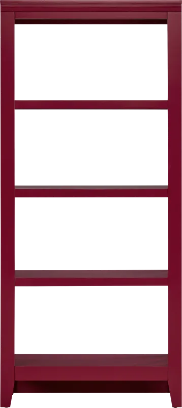 Abbie Red Bookcase