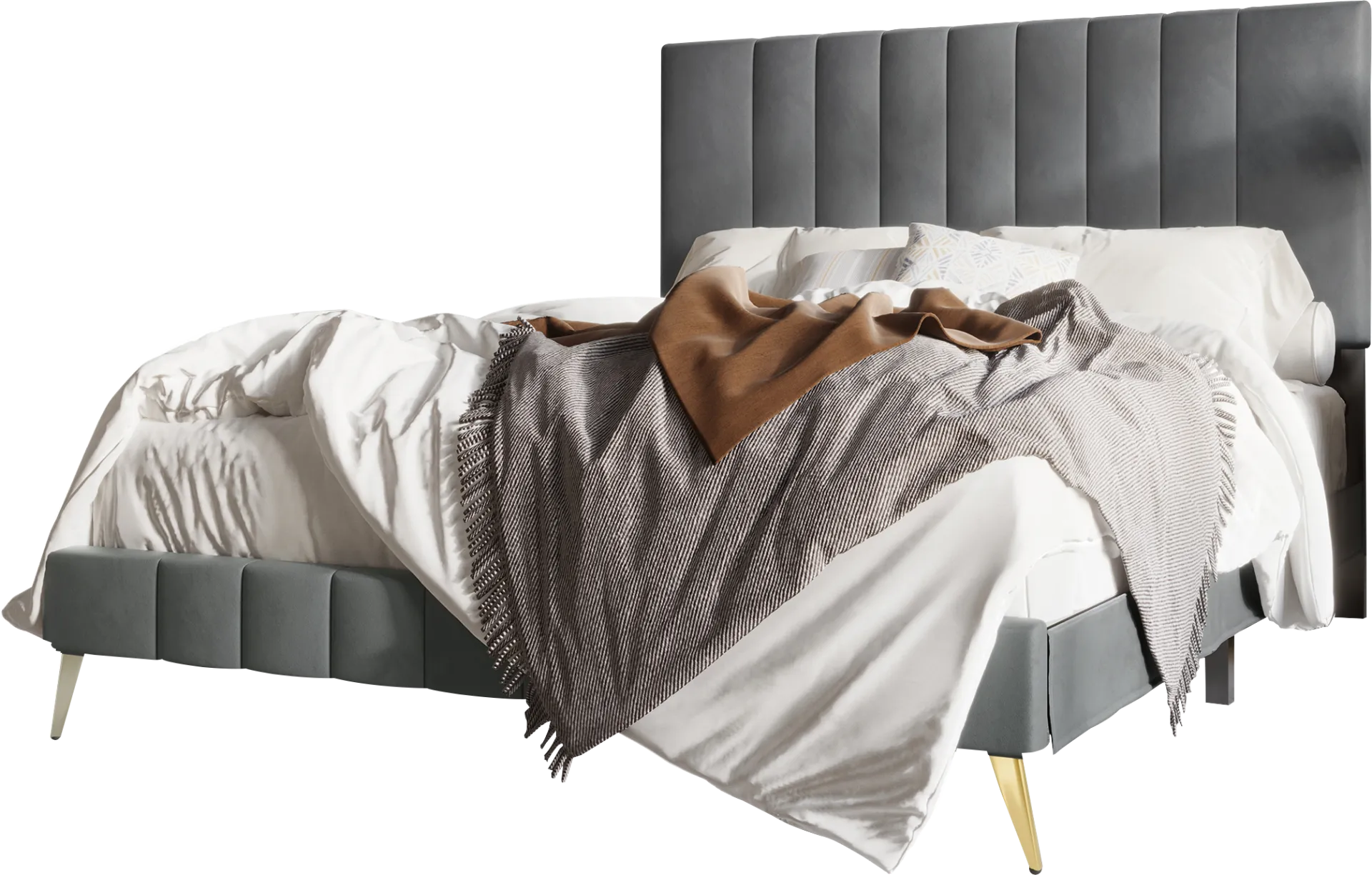 Coleta Gray King Bed - Image 1