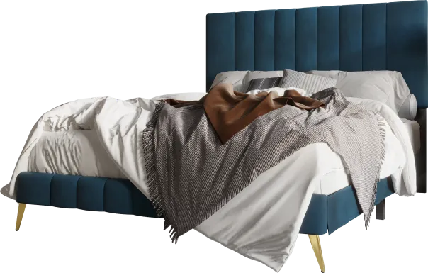 Coleta Blue Twin Bed