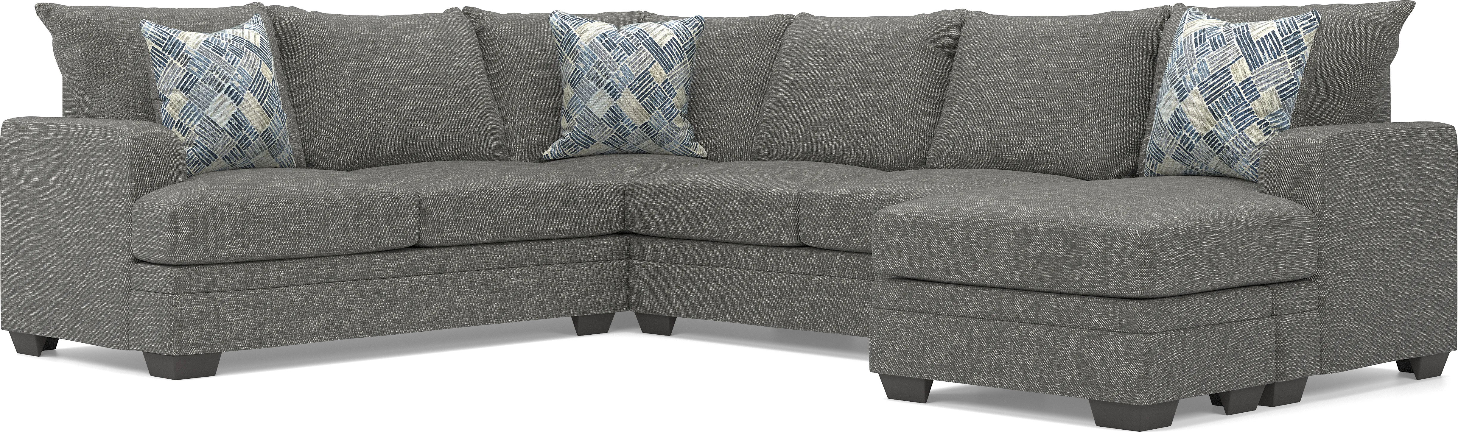 Copley Court Pewter 2 Pc Sectional - Thumbnail - Image 1