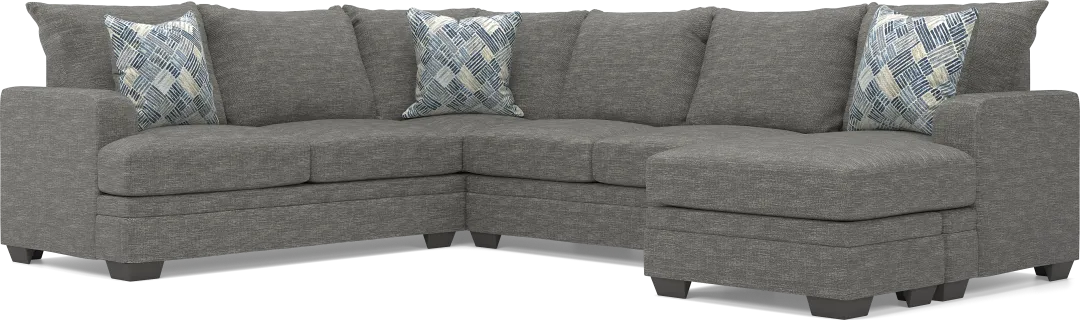 Copley Court Pewter 2 Pc Sectional