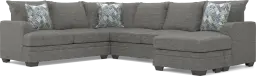 2 pc right arm chaise sectional