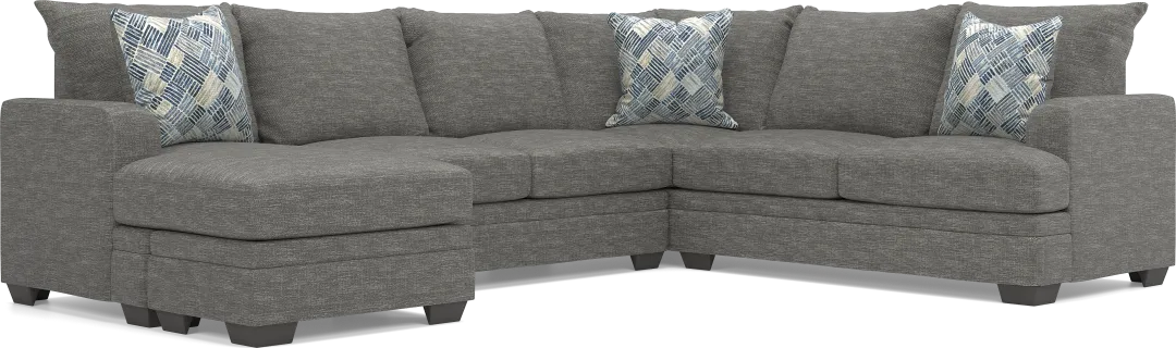 Copley Court Pewter 2 Pc Sectional