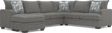 2 pc left arm chaise sectional