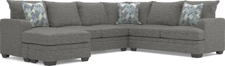 2 pc left arm chaise sectional