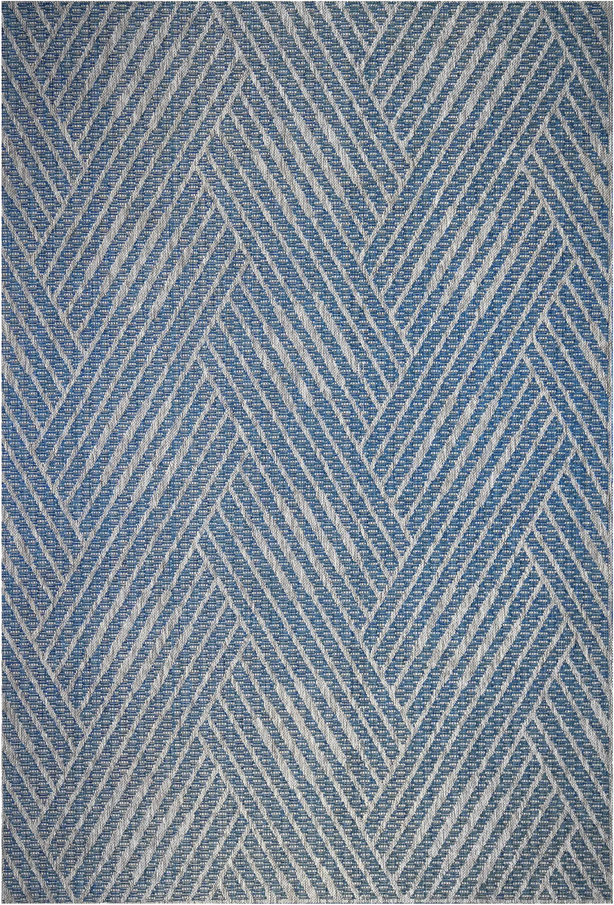 Gamuz Blue 5'3 x 8' Indoor/Outdoor Rug - Image 1