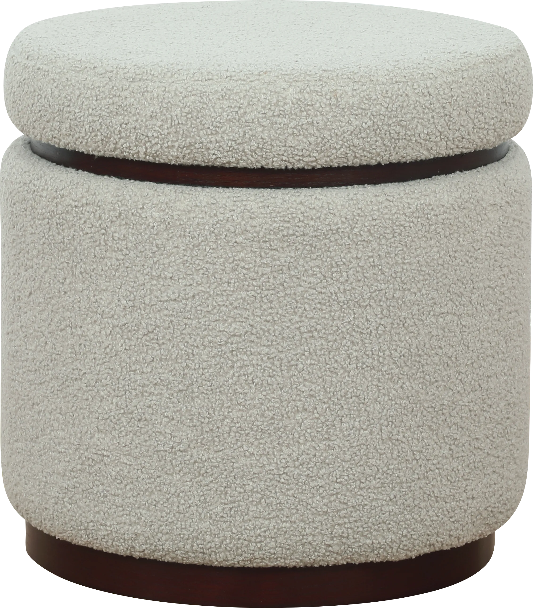 Kids Charleston Light Gray Storage Ottoman - Thumbnail - Image 1