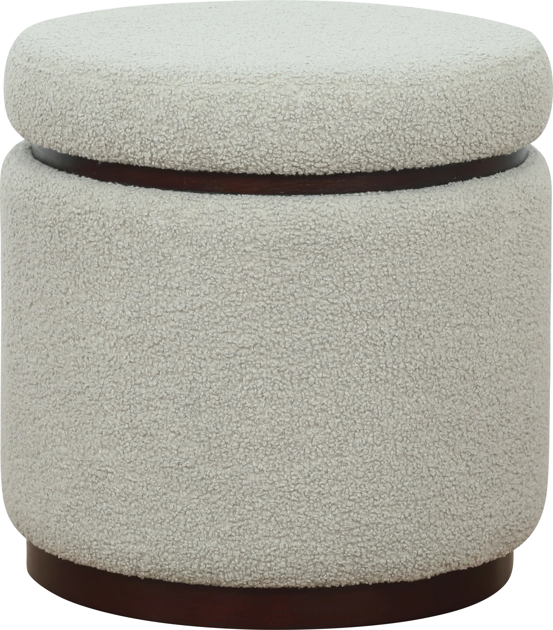 Kids Charleston Light Gray Storage Ottoman