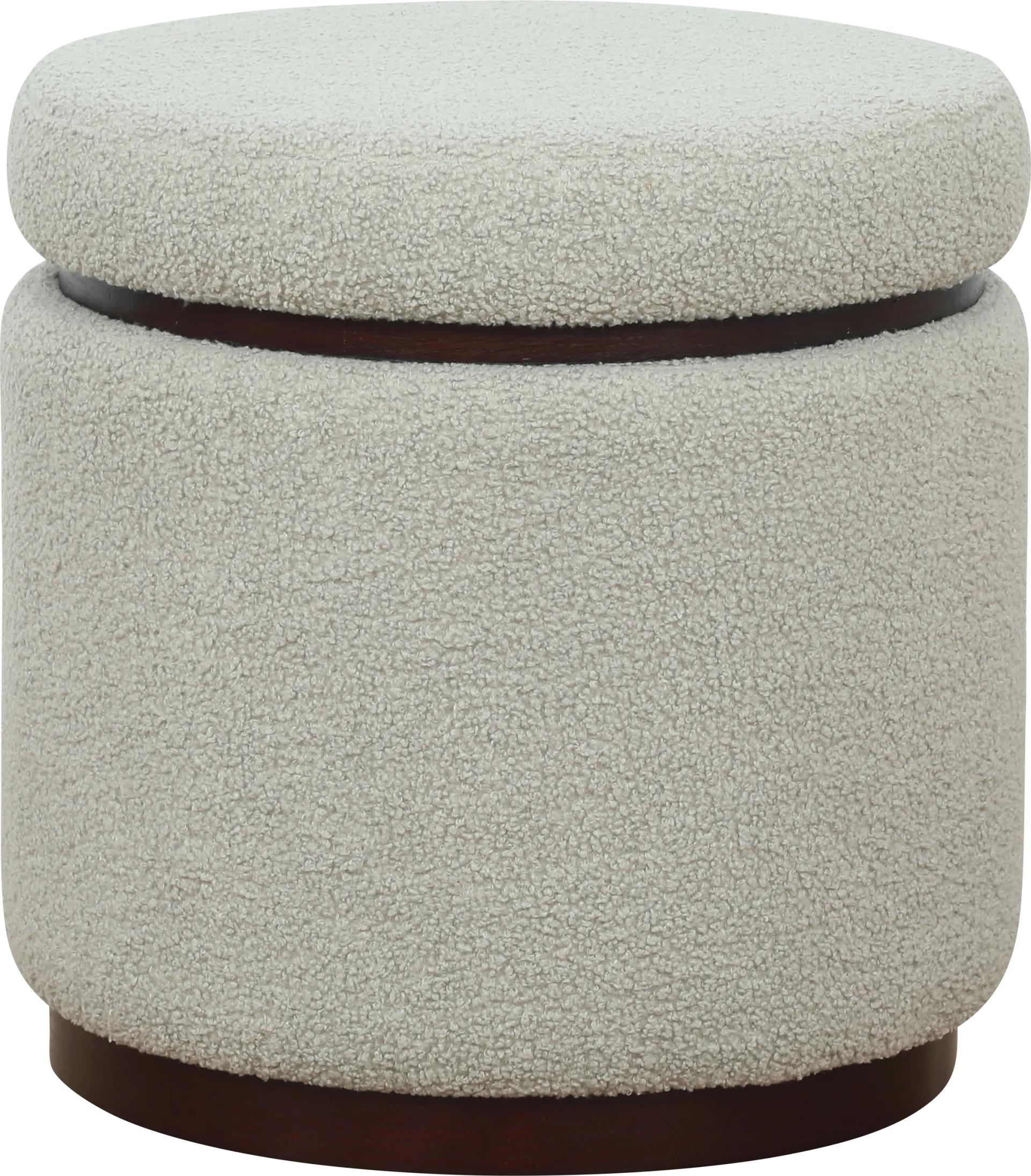 Kids Charleston Light Gray Storage Ottoman - Image 1