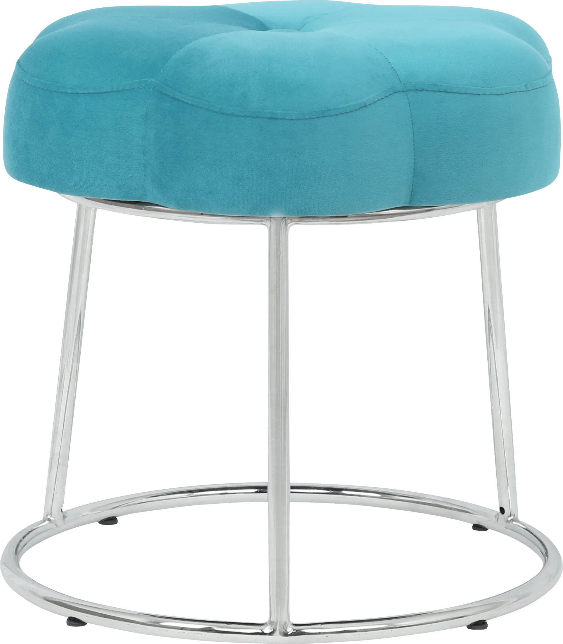 Kids Camelia Teal Vanity Stool - Image 1