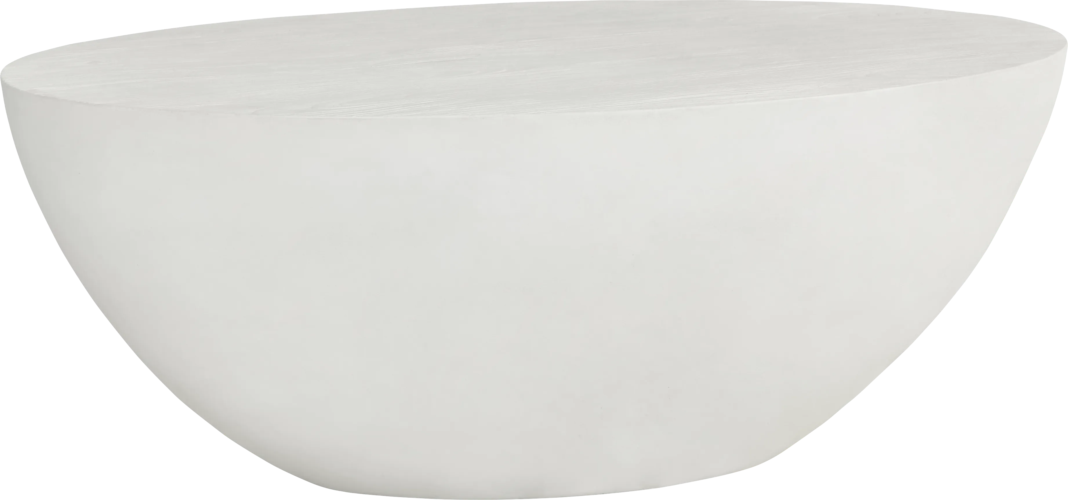 Petra White Oval Outdoor Cocktail Table - Thumbnail - Image 1