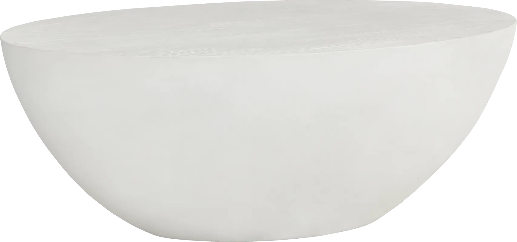Petra White Oval Outdoor Cocktail Table