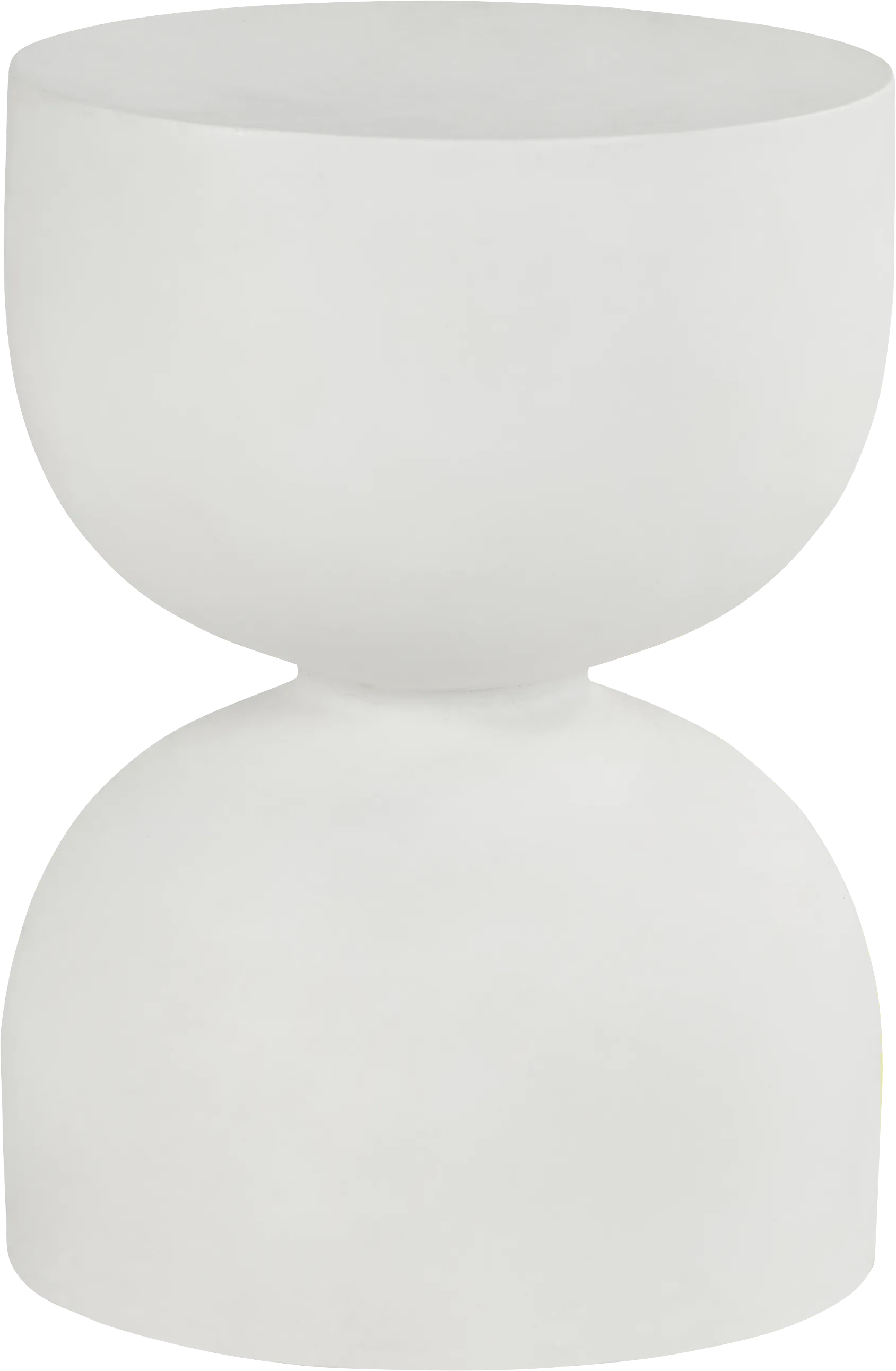 Petra White Outdoor End Table - Image 1
