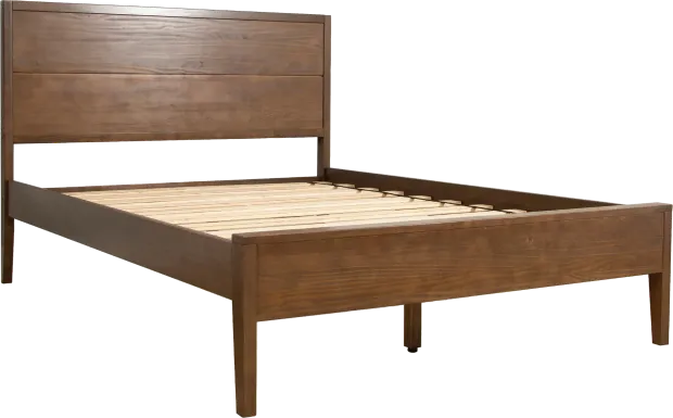 Learitt Walnut Queen Platform Bed